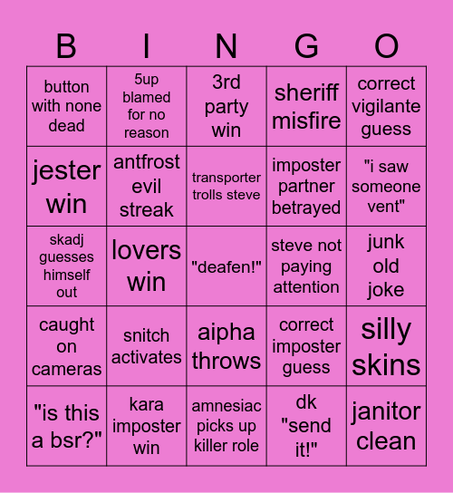 2024 Morning Lobby Bingo by Lavful Bingo Card