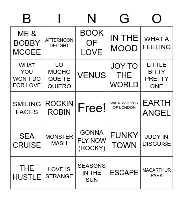 FUN FALL BINGO Card