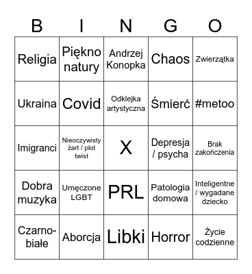 Shorty Gdynia Bingo Card