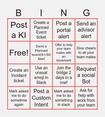 IM Analyst Peak Card Bingo Card