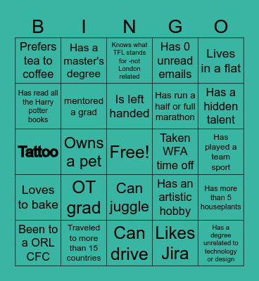 Goodbye Agnes Bingo Card
