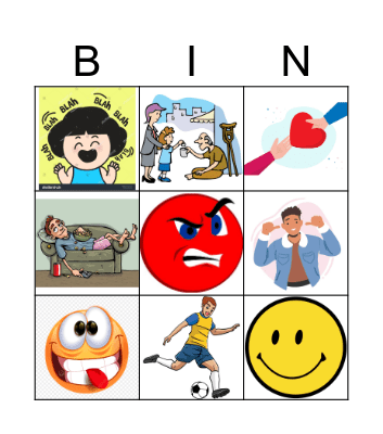 Personality traits Bingo Card