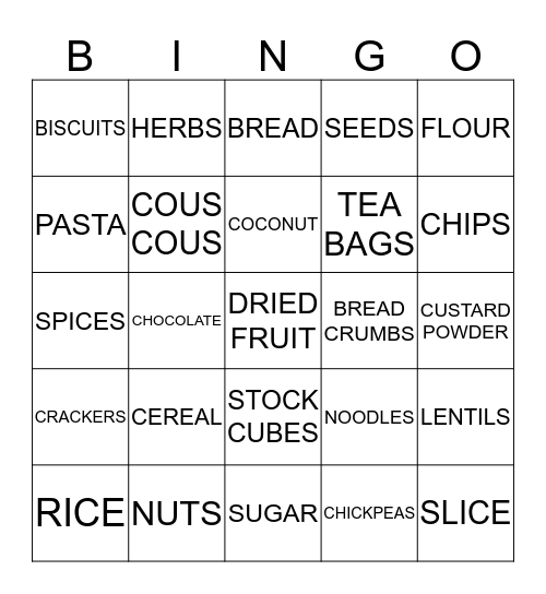 LYNSEY'S TUPPERWARE Bingo Card