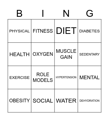 KEY TERM Bingo Card