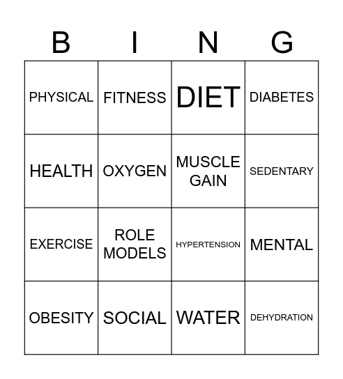 KEY TERM Bingo Card