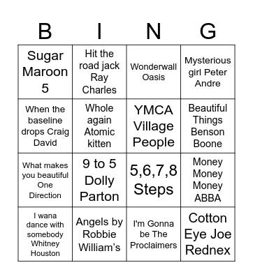 Occupational Therapy Disco Bingo Card