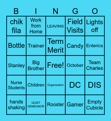 kris Bingo Card