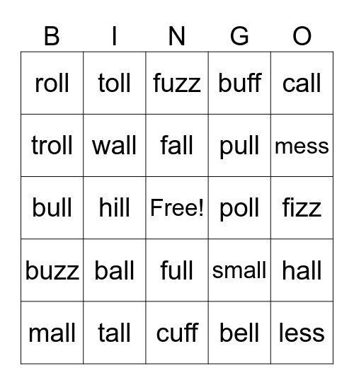 FLSZ Bingo Card