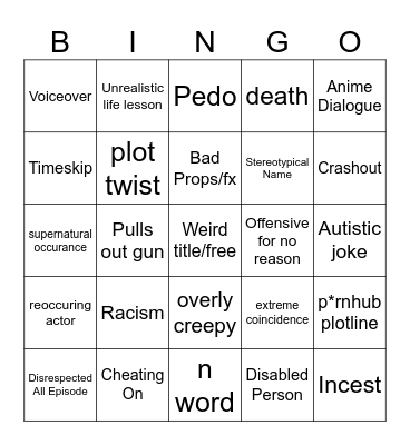 Tommorow's Teachings bingo Card