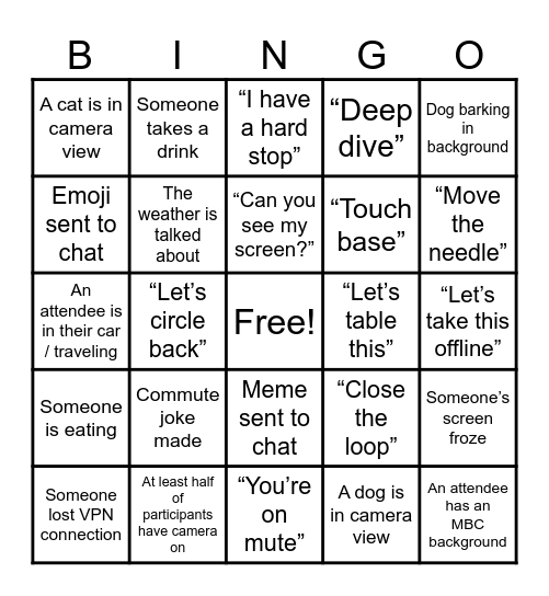 BINGO - Digital Tech Talk 2024 Bingo Card