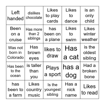 MYS Get-To-Know-You Bingo Card