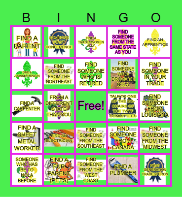 TWTF NOLA BINGO Card