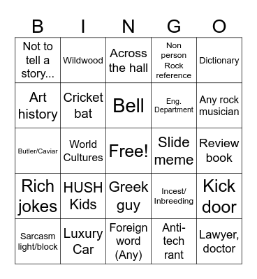 AP Euro Ziccardi Bingo Card