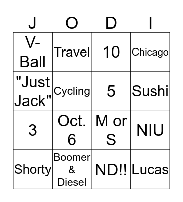 Bingo Card