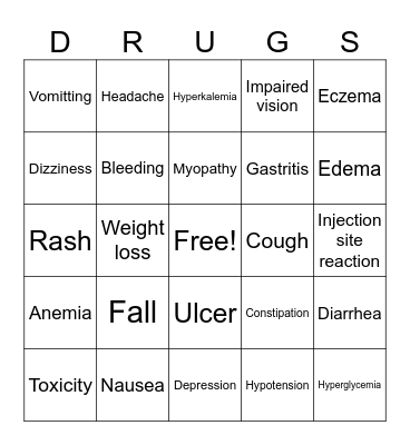 ADR Bingo Card