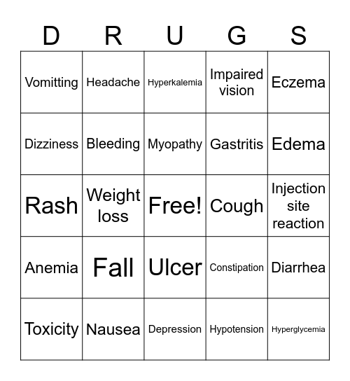ADR Bingo Card