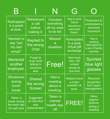 #2021fun in Slido Bingo Card
