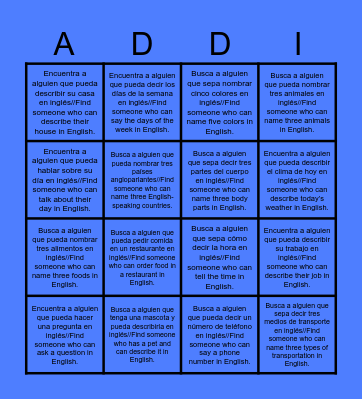 Love and Frienship Bingo Card