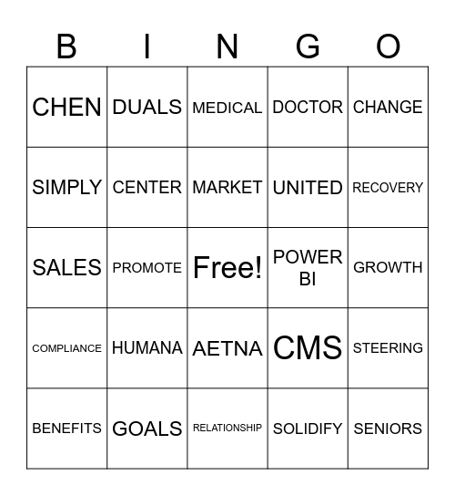 AEP BINGO Card