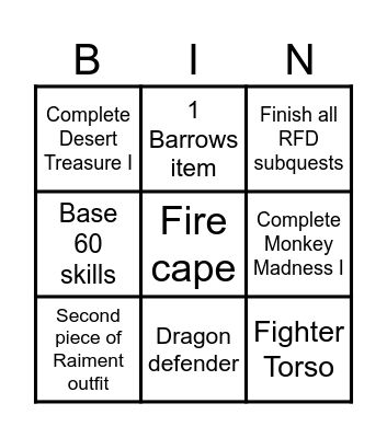 Decubital hope Bingo Card