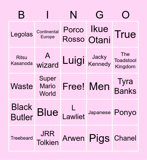ATC Bingo! Bingo Card