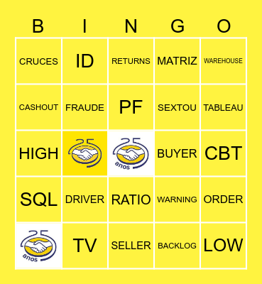 RETURNS Bingo Card