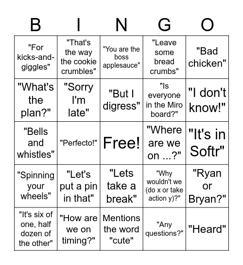 DCW 2024 Retreat Bingo Card