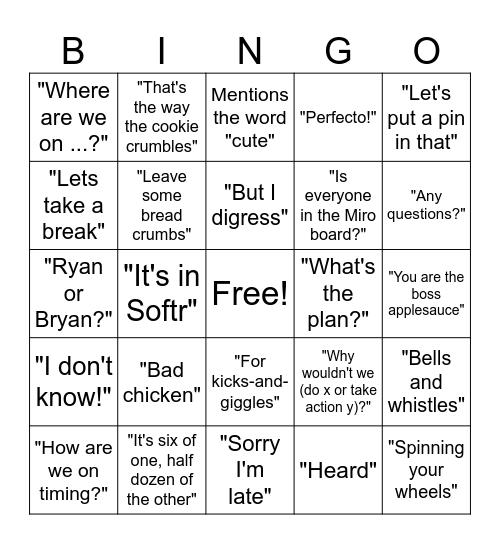 DCW 2024 Retreat Bingo Card