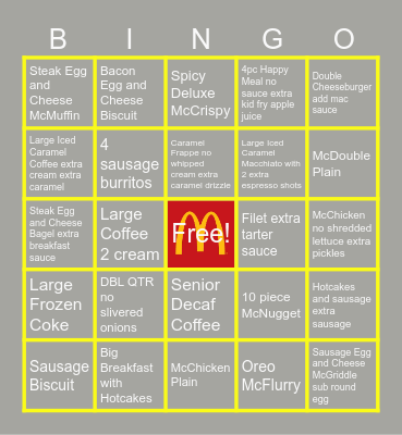 VW2 McLOVIN' IT BINGO Card