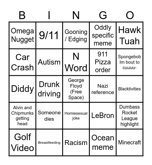 Instagram Reels Bingo Card