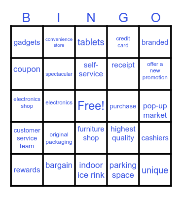 2425 S2 M1 Shopping Bingo Card