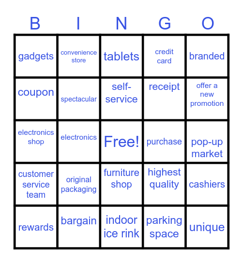 2425 S2 M1 Shopping Bingo Card