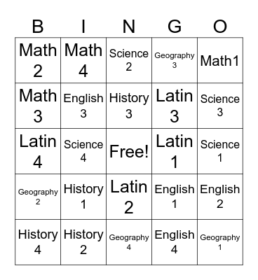 CC Cycle 1 Week 4 Bingo Card