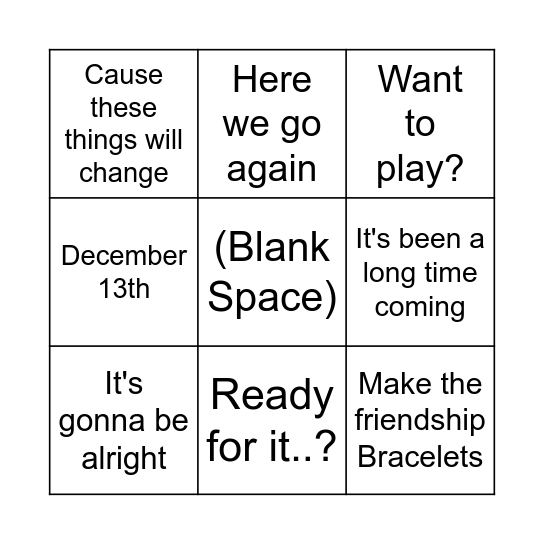 DEIS Bingo Card