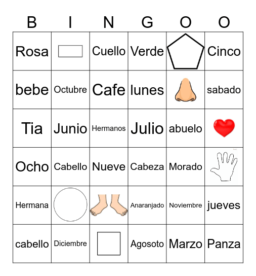 Loteria Bingo Card