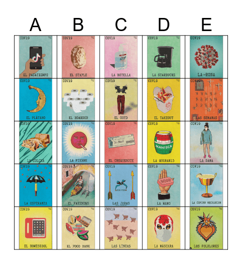 Virtual Loteria Bingo Card