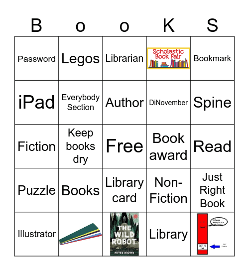 Library Bingo Card