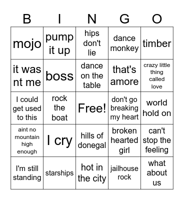 family Bingo Card