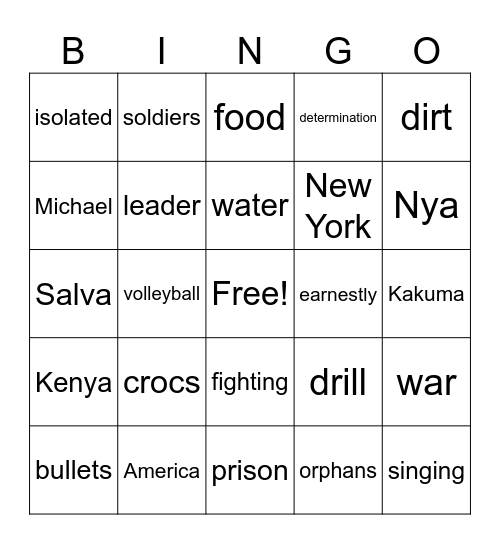 Chapters 13 & 14 Bingo Card