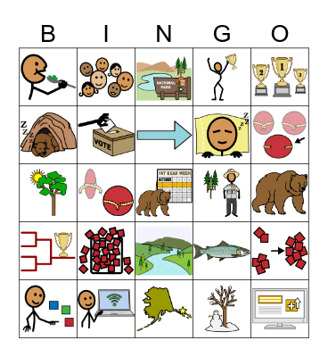 Fat Bear Week Bingo Card