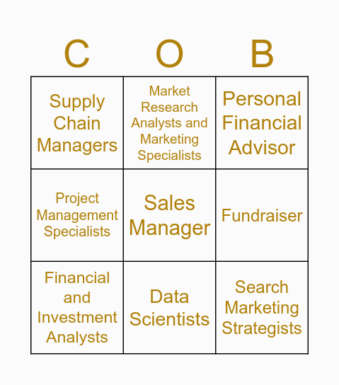 Business Bingo Card