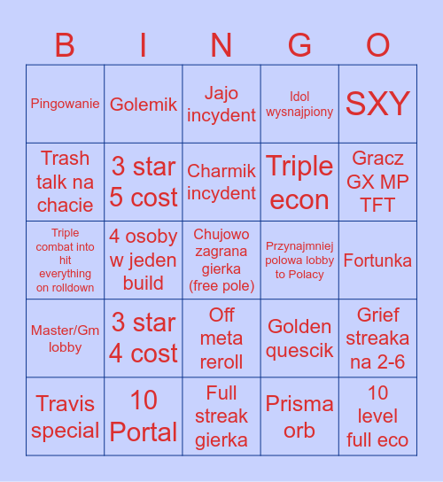 Bingo Wikingów Bingo Card