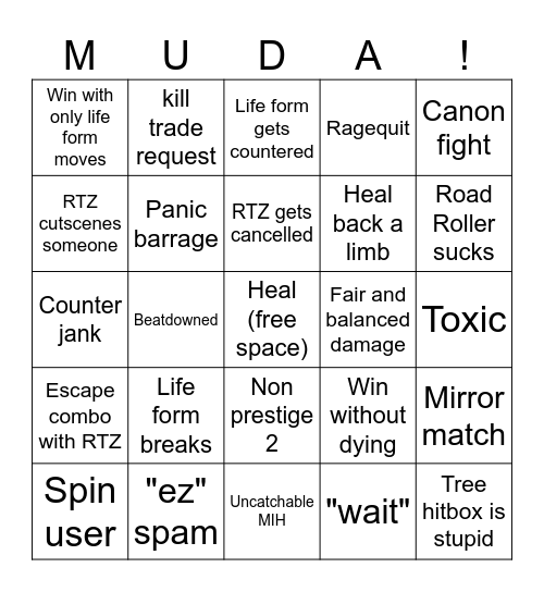 Kore ga...Requiem da. Bingo Card