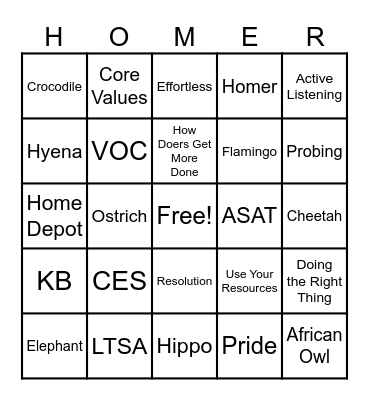BPO Customer Service Week 2024 Bingo Card