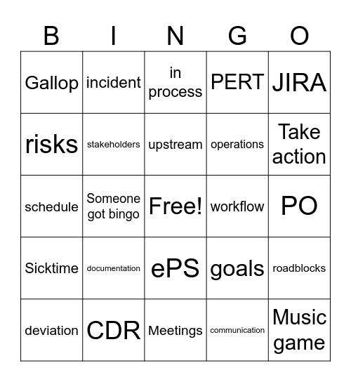 HOU B Day: All Team Bingo Card