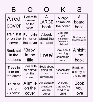 Baby Book Bingo! Bingo Card