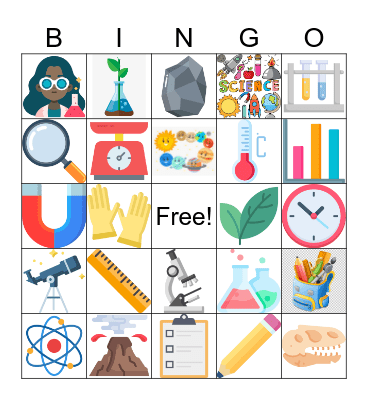 SCIENCE Bingo Card