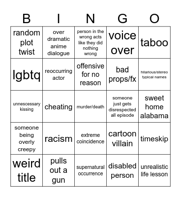 tomorrows teaching bingo Card