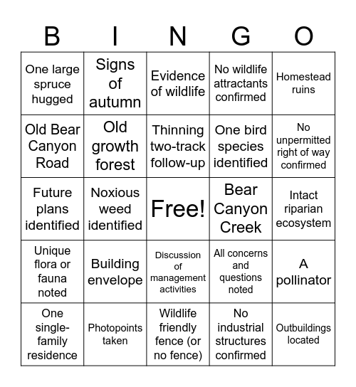 Ciufolo CE Bingo Card