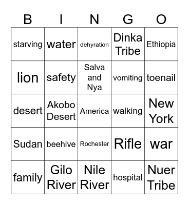 LWW Bingo Card